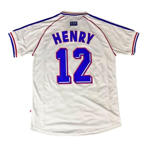Thierry Henry France 1998 Retro Jersey – Classic White World Cup Kit Maillot