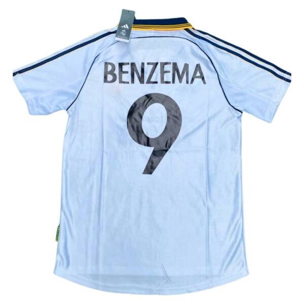 Karim Benzema Real Madrid Retro Special Edition Jersey – 2025 Collection – White Colour – 9 Number