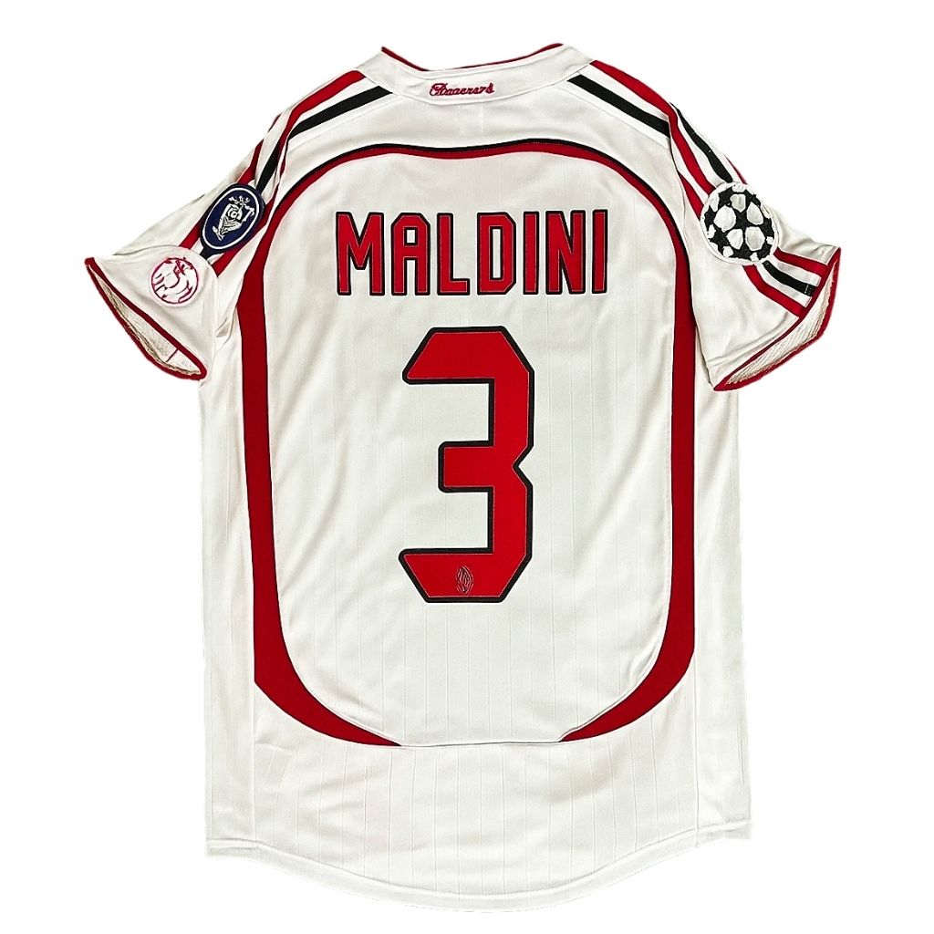 Paolo Maldini AC Milan 2007 White Football Retro Jersey Champions League Final – Legendary Shirt