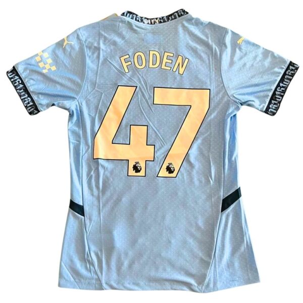 Phil Foden #47 Manchester City Jersey – Official Football Kit for the 2023 FIFA Logo