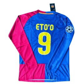Samuel Eto’o Barcelona 2009 Champions League Final Retro Jersey – Stadio Olimpico Roma