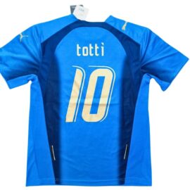 Francesco Totti Blue Jersey 2006 Italy World Cup Football Retro Kit