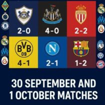 Thrills and Goals UEFA Champions League – September 30, October 1, 2025